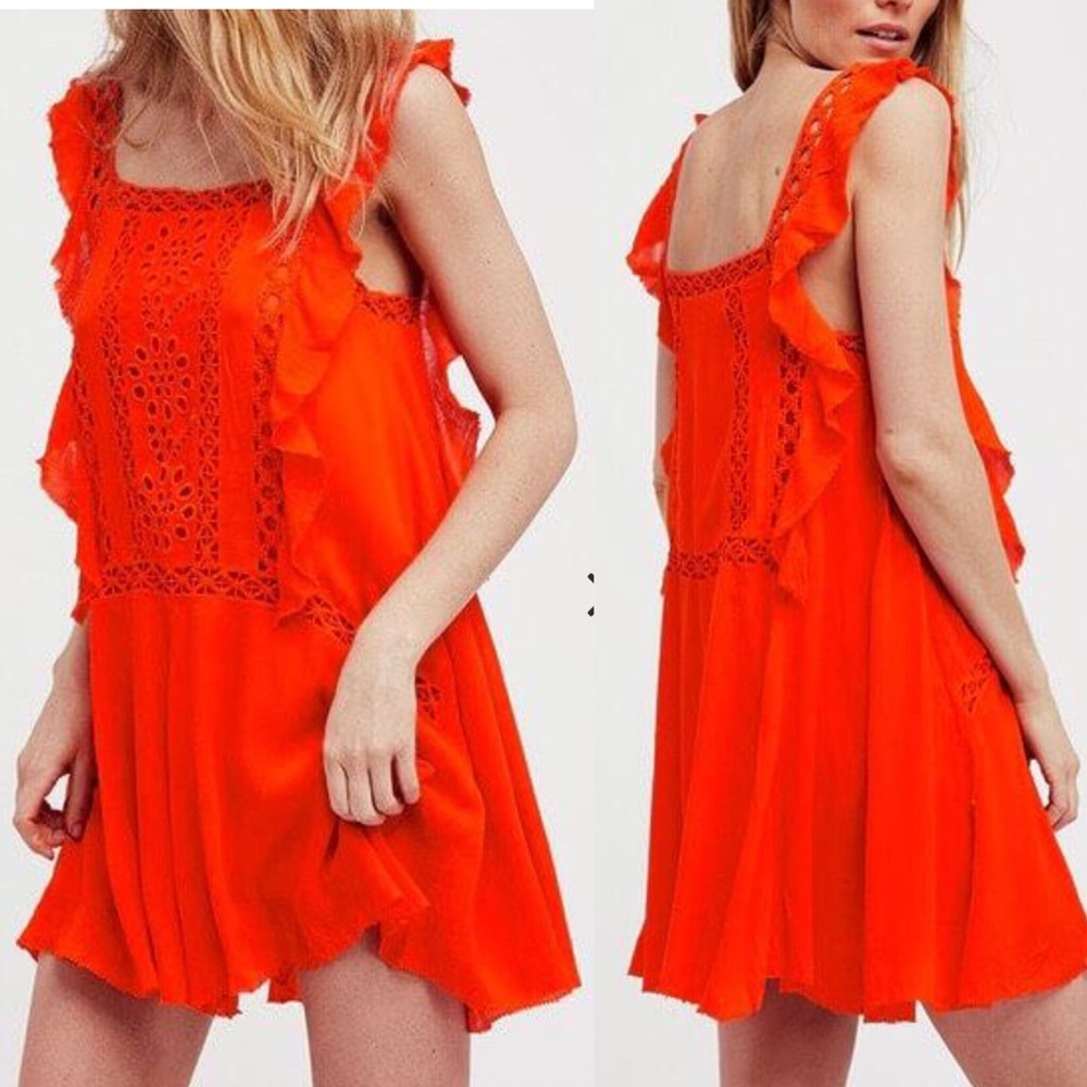 ❌SOLD❌Free People Pricilla Dress in coral